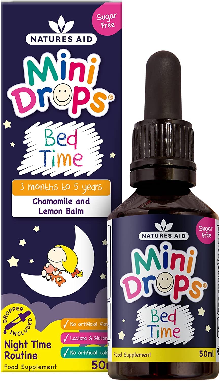 Natures Aid Bed Time Mini Drops for Children 3 Months - 5 Years, 50ml natures aid Au supplements