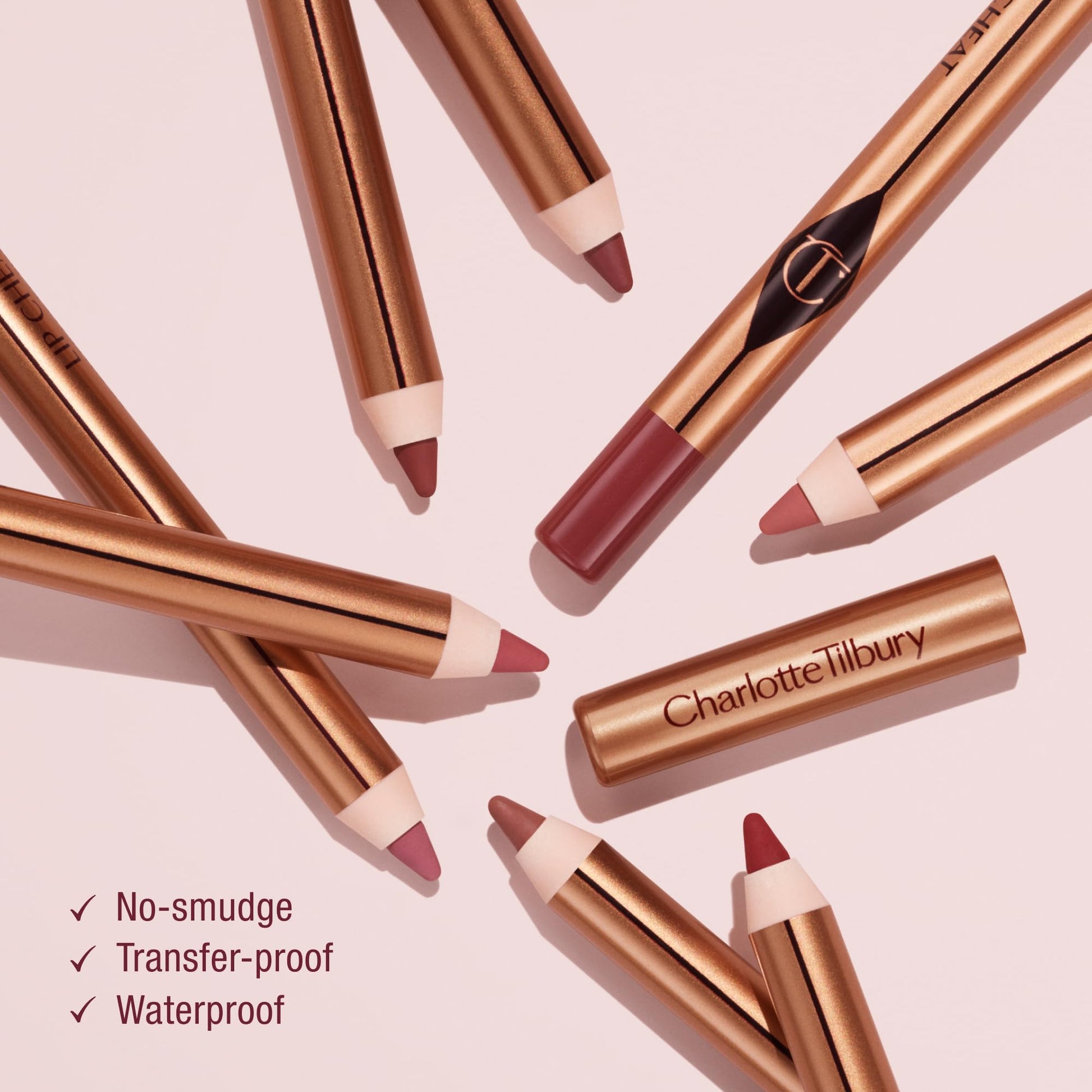 Charlotte Tilbury Lip Cheat Lip Liner Pencil - Gives Lips a Fuller-Looking, Defined Pout - Enriched with Jojoba Oil & Hyaluronic Acid - Waterproof, Smudge-Proof & Transfer-Proof - Pillow Talk Fair Charlotte Tilbury Au supplements