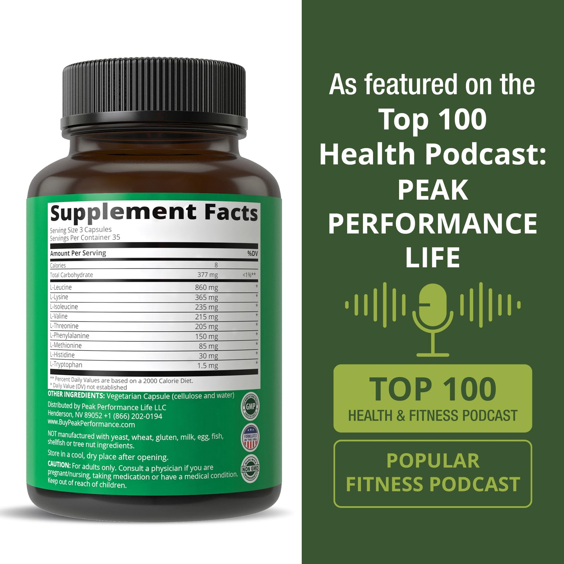 All 9 Essential Amino Acids Supplement. Capsules with 3X More Leucine for Muscle Recovery, Growth. EAA Supplement Better Than BCAA / BCAAS Branched Chain Aminos Acid. USA Tested EAAs for Men + Women Peak Performance Au supplements