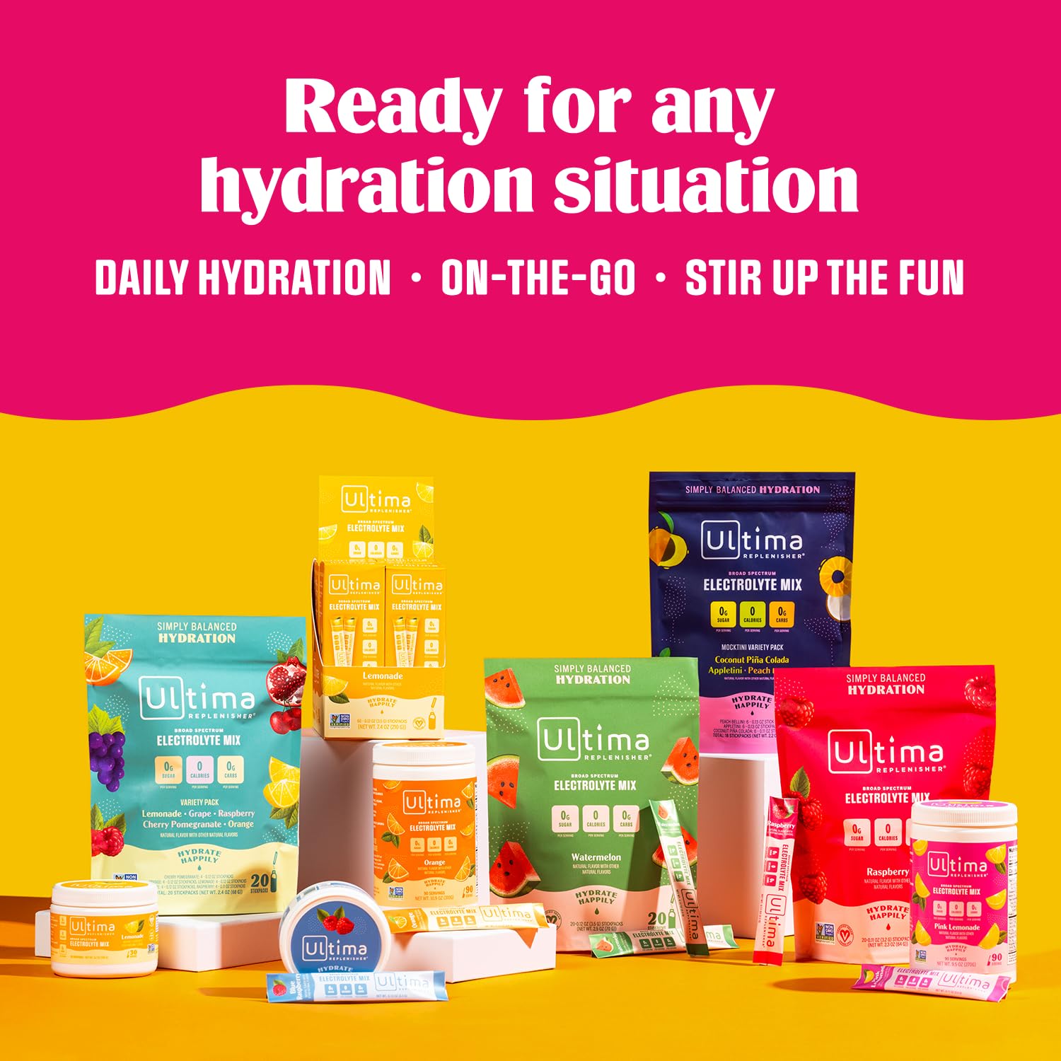 Ultima Replenisher Daily Electrolyte Drink Mix – Watermelon, 20 Stickpacks Ultima Replenisher Au supplements