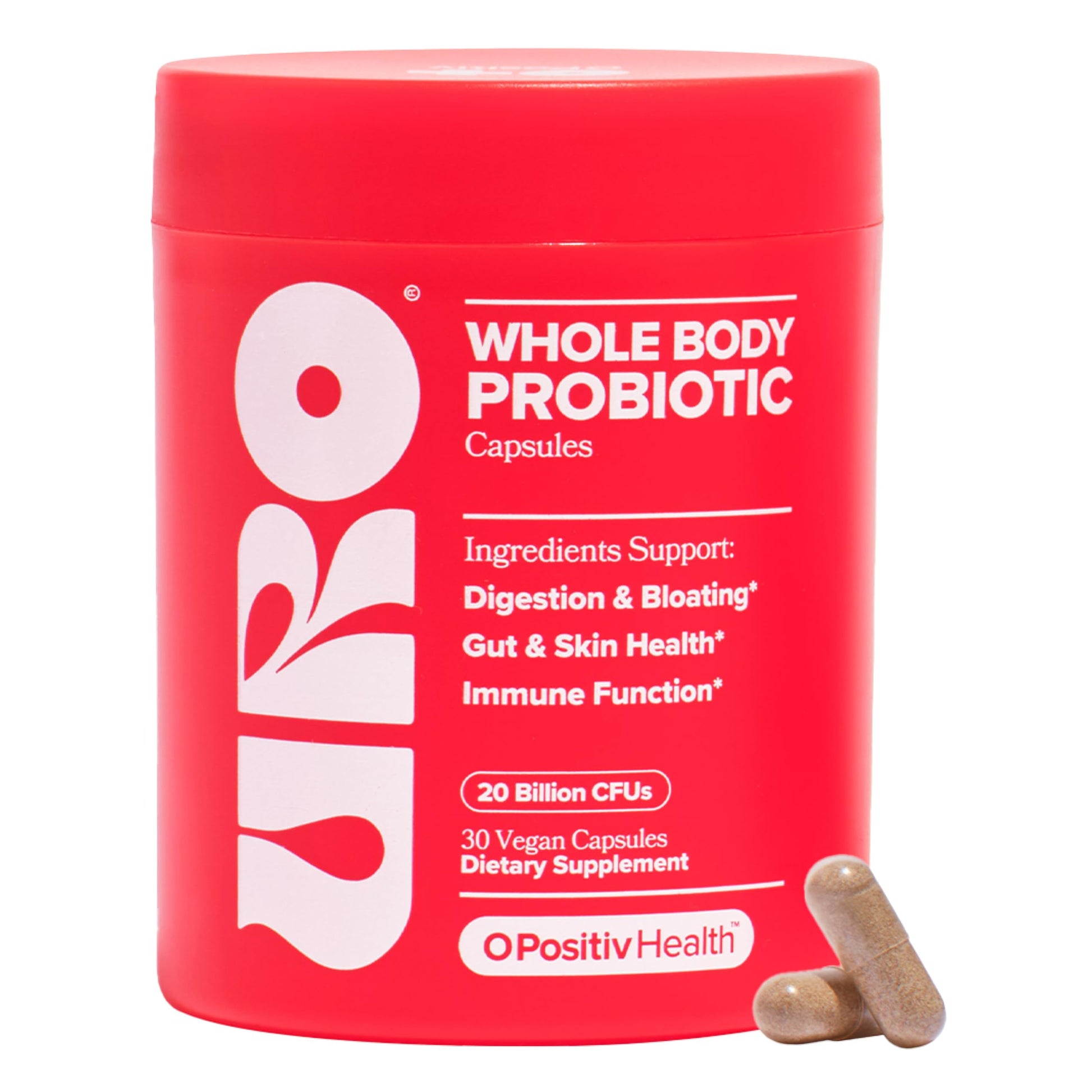O Positiv URO Women’s Probiotic – All-in-one Probiotic for Women - Vaginal, Gut, Skin, and Oral Microbiome Health – 20B+ CFUs, Licorice Root, Dandelion – Non-GMO, Vegan, Gluten-Free – 30 Capsules O Positiv Au supplements