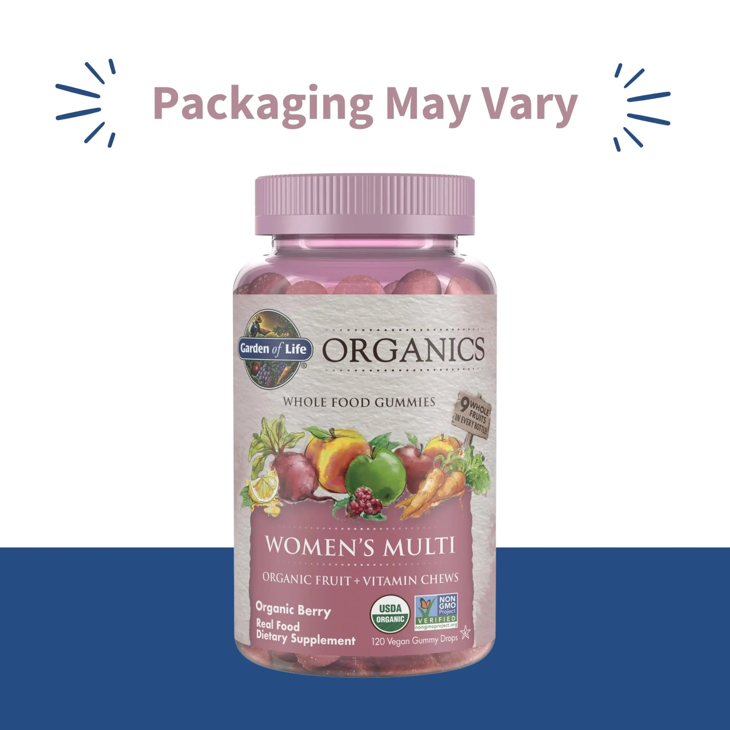 Garden of Life Organics Women's Gummy Vitamins - Berry - Certified Organic, Non-GMO, Vegan, Kosher Complete Multi Garden of Life Au supplements