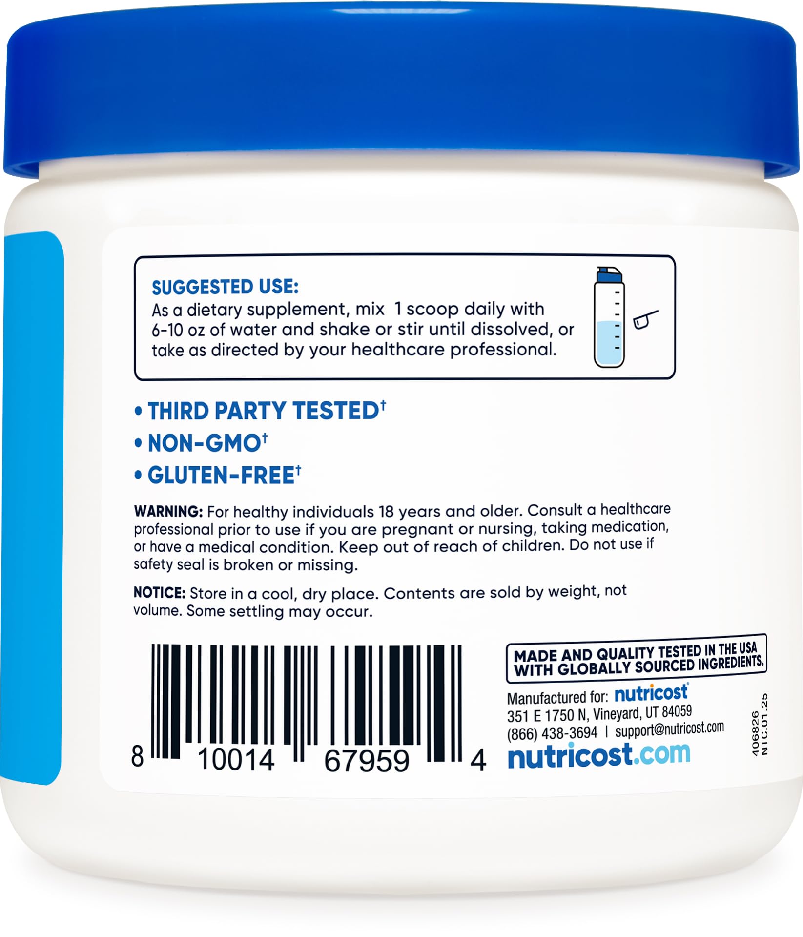 Nutricost Calcium BHB (250g) Unflavored - Calcium Ketone Salt - Non-GMO Gluten-Free Nutricost Au supplements