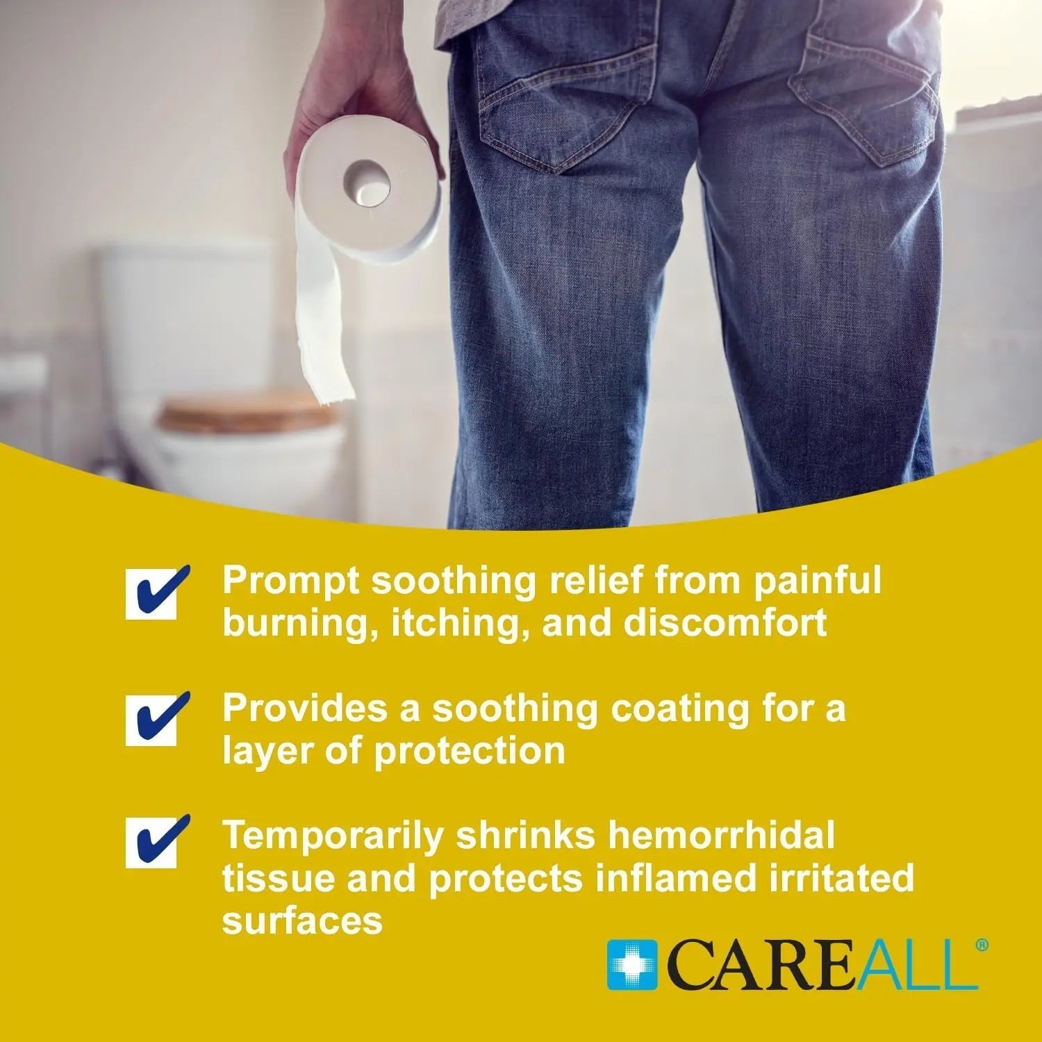 CareAll Hemorrhoidal Ointment 2.0 oz with Applicator. Helps Relieve Burning, Itching, and Discomfort Associated with Inflamed Hemorrhoidal Tissues. Dye, Phthalate, and Fragrance Free CareAll Au supplements
