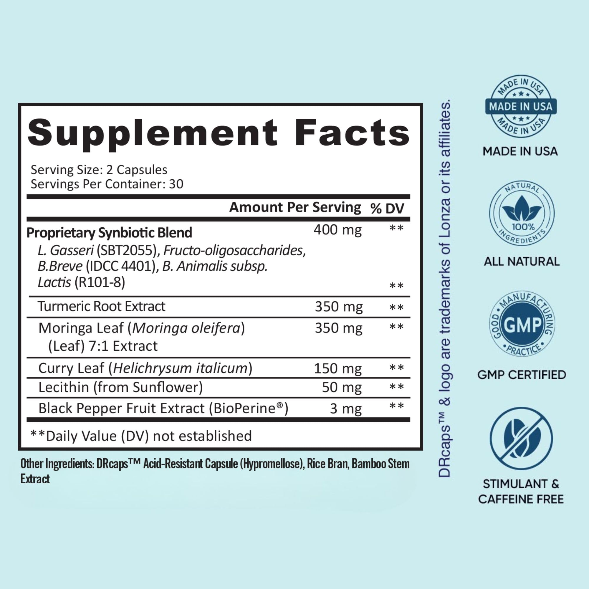BB Company Provitalize | Probiotics for Women Digestive Health, Menopause, Joint Support | Sexy Midsection Curves, Bloat | Turmeric Curcumin Moringa | Packaging Vary | 60 Ct BB Company Au supplements