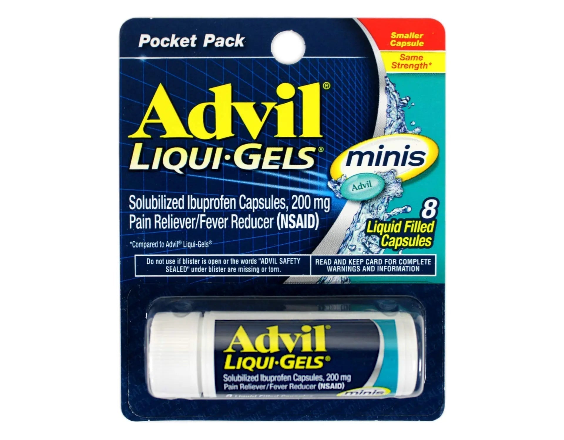 Advil Liqui-Gels minis 200mg Ibuprofen Pain Reliever Capsules and TUMS Fruit Antacid Chewable Tablets Heartburn Relief Advil Au supplements