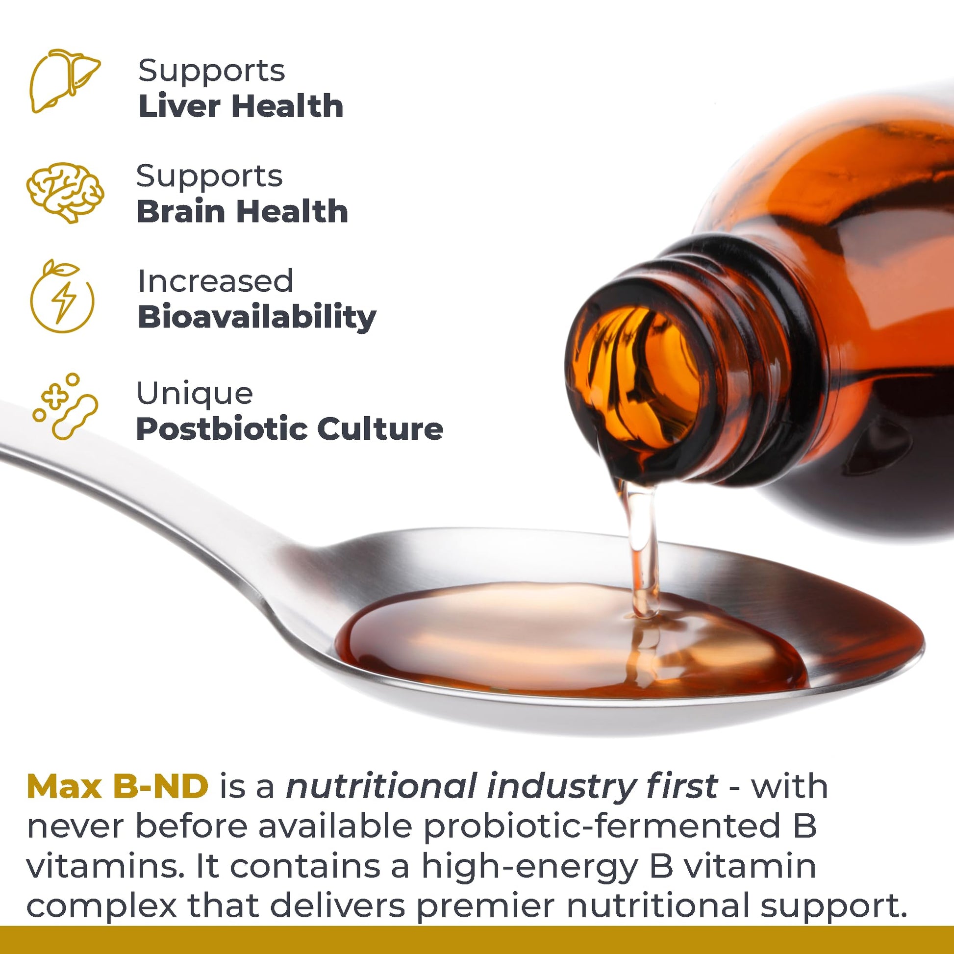 Premier Research Labs Max B-ND - Liquid Vitamin B Complex for Liver & Brain Health, Sublingual Drops for Men & Women with Thiamin, B12 & B6-8 Fl Oz Bottle Premier Research Labs Au supplements