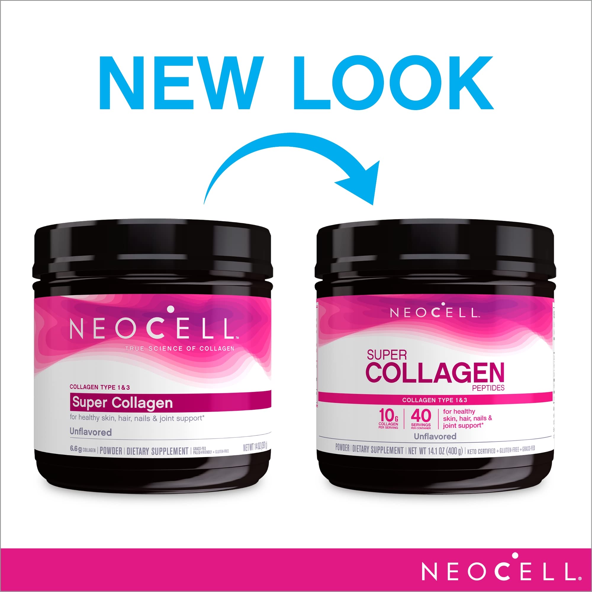NeoCell Super Collagen Powder, 10g Collagen Peptides per Serving & Super Collagen NeoCell Au supplements