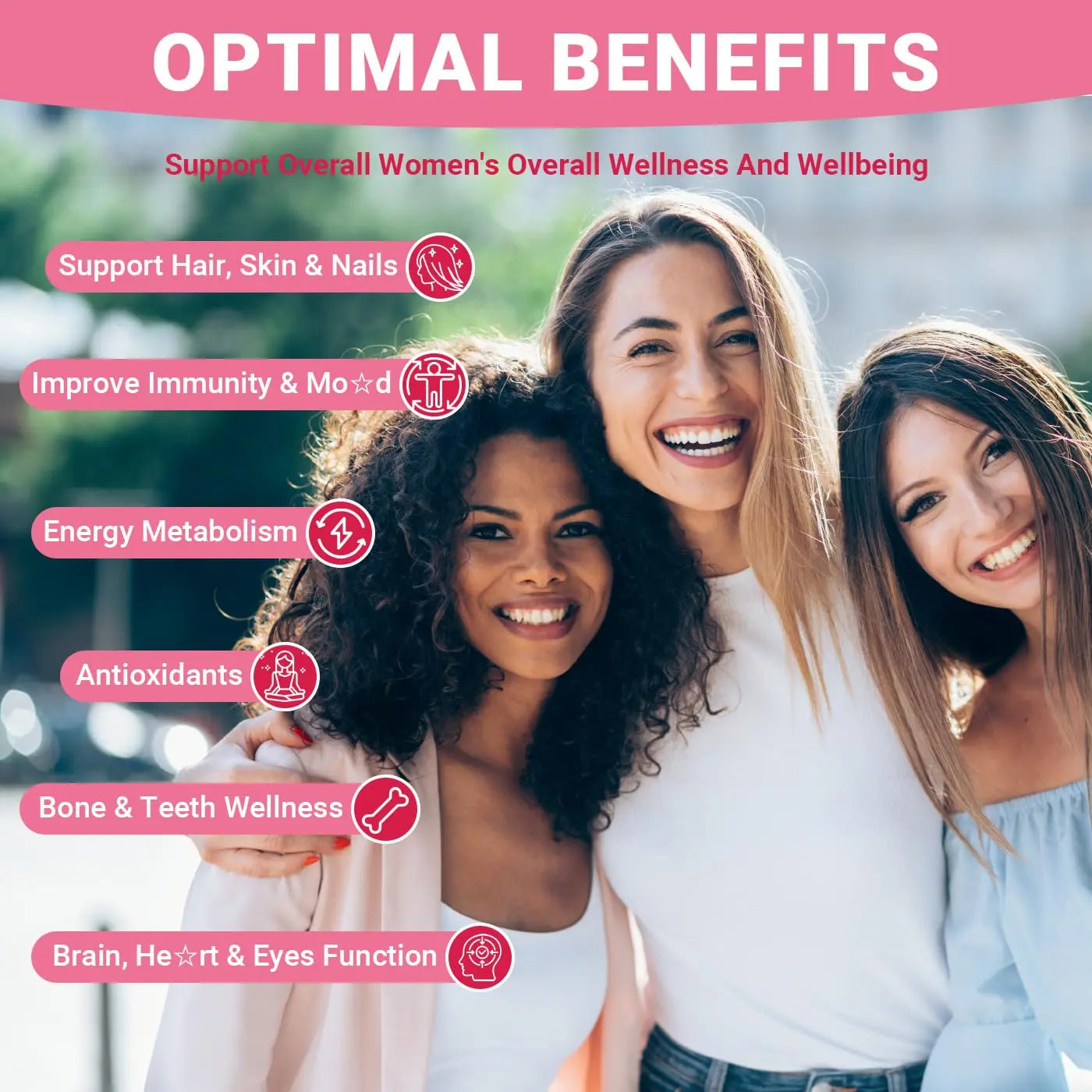 Wiszeen Sugar Free Methylated Multivitamin for Women Gummies, Biotin, Collagen, Calcium, Magnesium, Inositol, Folate, Iron, Vitamin A, C, D, E Wiszeen Au supplements