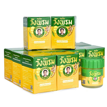 Wang Prom Herbal Balm 5gram Travel Package (Pack of 12) (Yellow) WANG PROM Au supplements