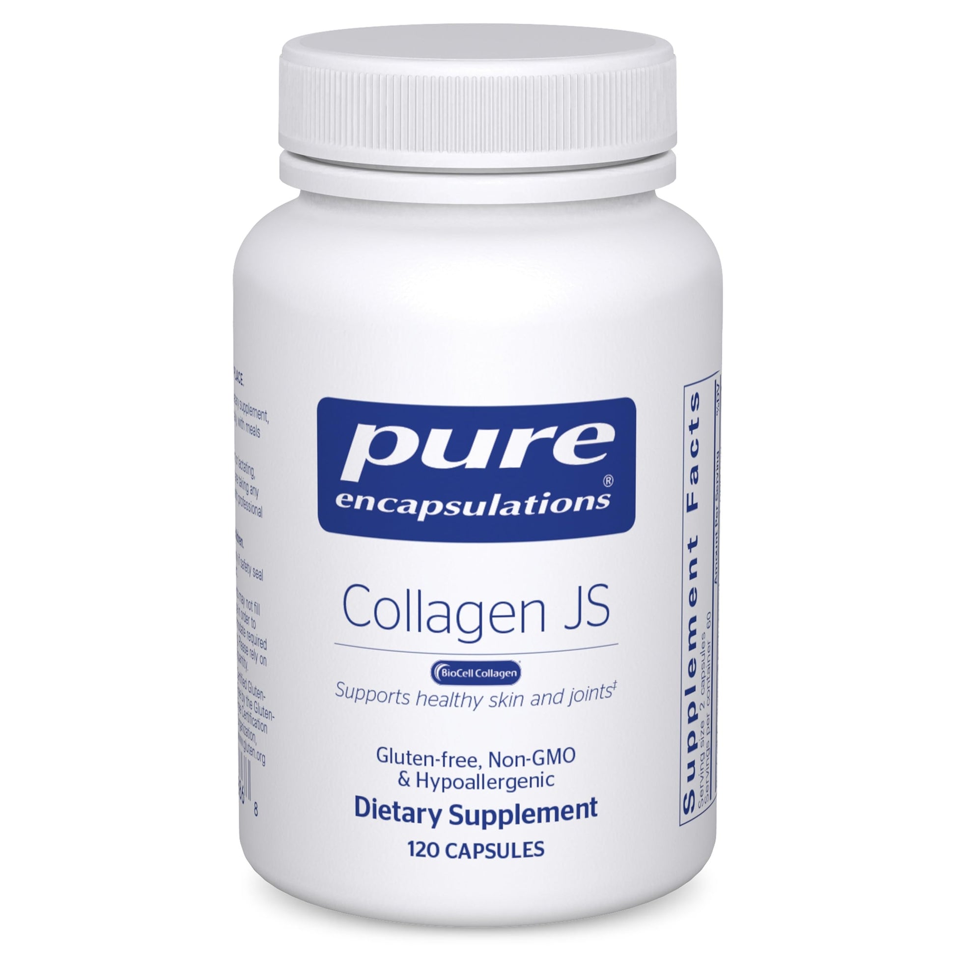 Pure Encapsulations Collagen JS - Skin & Joint Health* - 1,000 mg Hydrolyzed Biocell Collagen - Gluten Free & Non-GMO - 120 Capsules Pure Encapsulations Au supplements