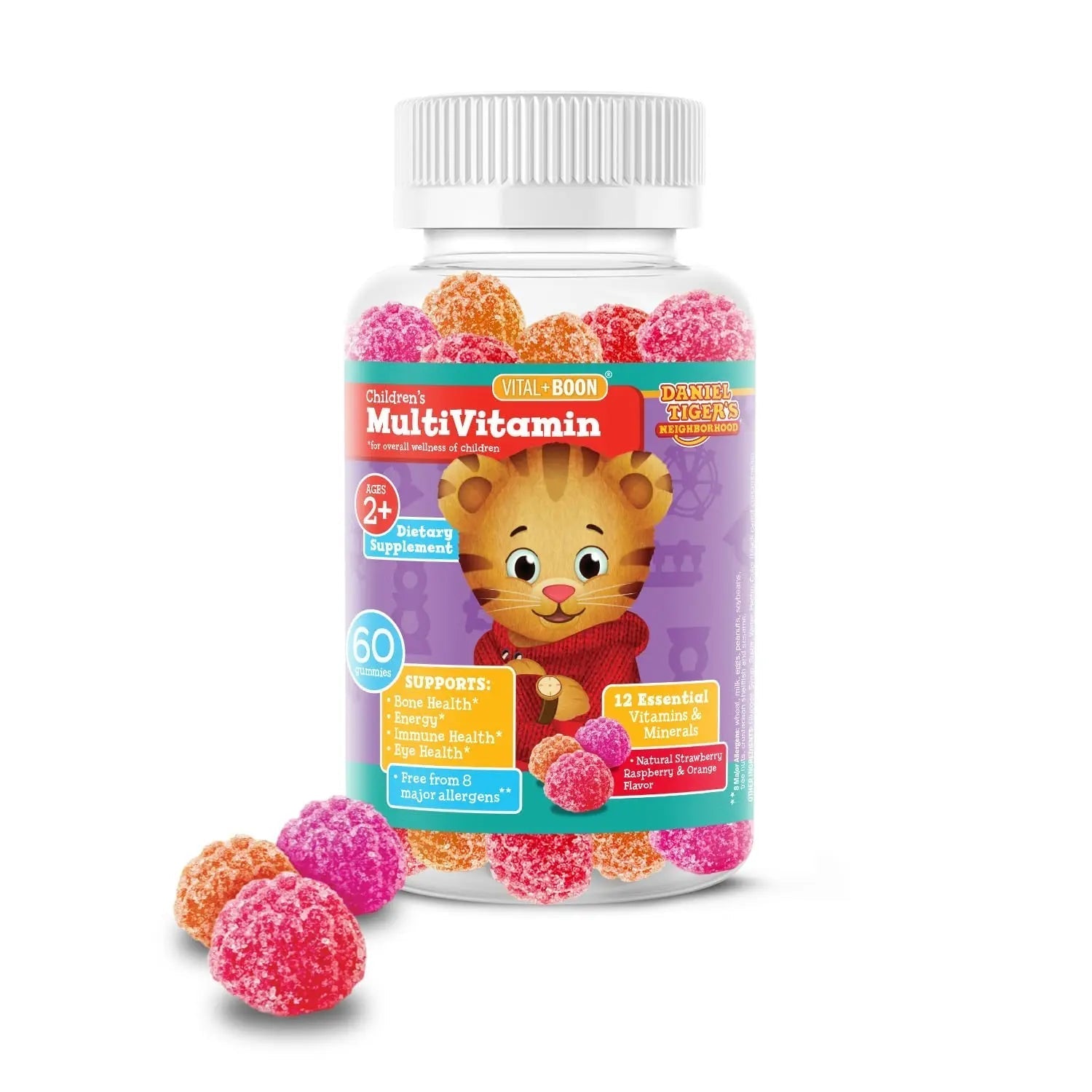 Daniel Tiger - Kids Multivitamin Gummies (60 Gummy Bottle) Toddler 2+ & Kids Vitamins - 12 Essential Vitamins & Minerals to Support Bone Health Avid Au supplements