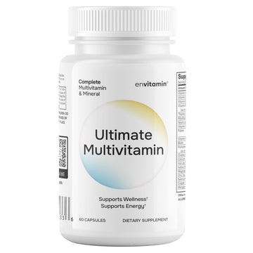 envitamin Ultimate Multivitamin Multimineral and Superfood with 42 Fruit and Vegetable Blend, 60 Count envitamin Au supplements