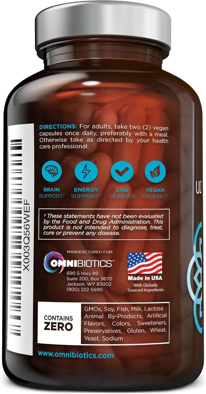 OmniBiotics Ultimate Daily Multivitamin for Women & Men – 34 Essential Ingredients Including Vitamin A, C, D, E, B6, B12, Biotin, Zinc – 120 Vegan Capsules OmniBiotics Au supplements