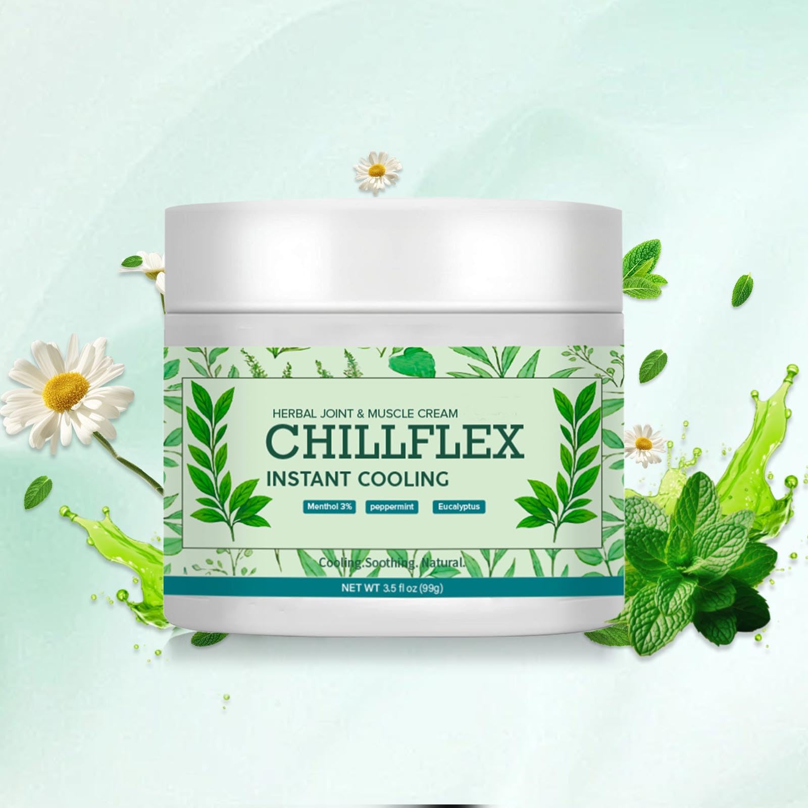Menthol Soothing Cream, 3.5 Oz Joint Activities Throughout The Body, Cooling Soothing Ointment for Muscle, Head, Lumbar, Neck, Hands and Feet, 2 Pack CLORISLAND Au supplements