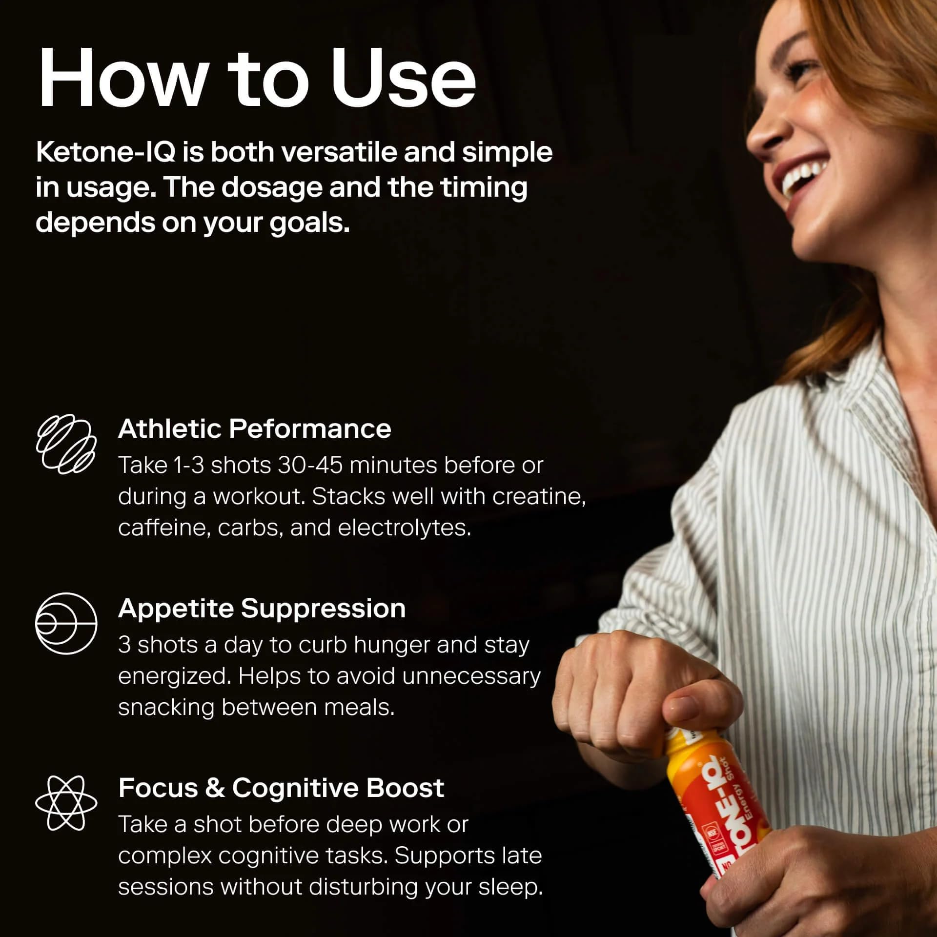 Ketone-IQ No Caffeine Performance Energy Shots – Ketone Fuel for Focus & Endurance, Metabolism Support, 10g Ketones, 12 Pack (Raspberry Lemonade) Ketone-IQ Au supplements