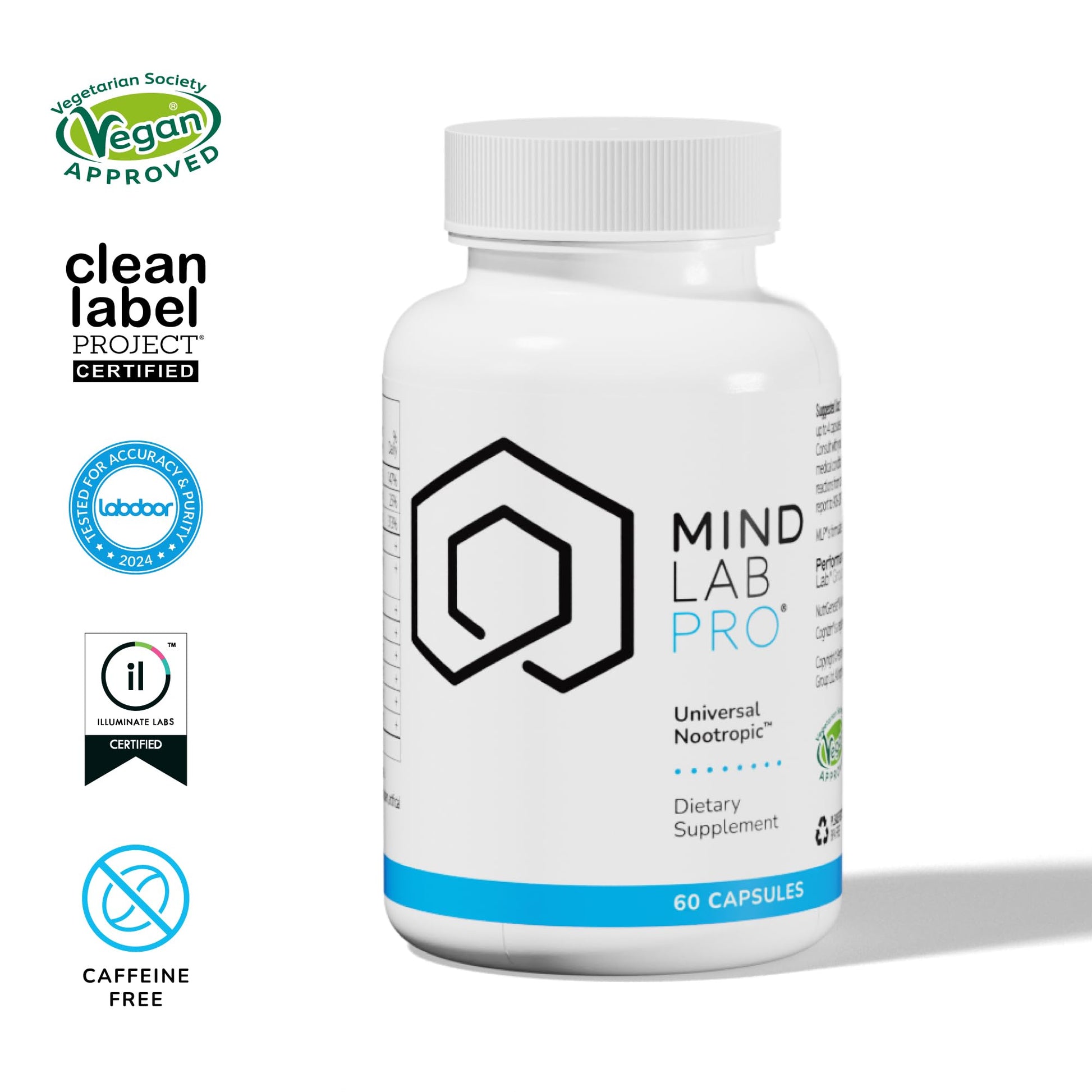 Mind Lab Pro® MLP® v4 Universal Nootropic™ Brain Booster Supplement for Focus, Memory, Clarity, Energy - 60-Count - Plant-Based, Naturally Sourced Memory Vitamins for Better Brain Health, Made in USA Mind Lab Pro Au supplements