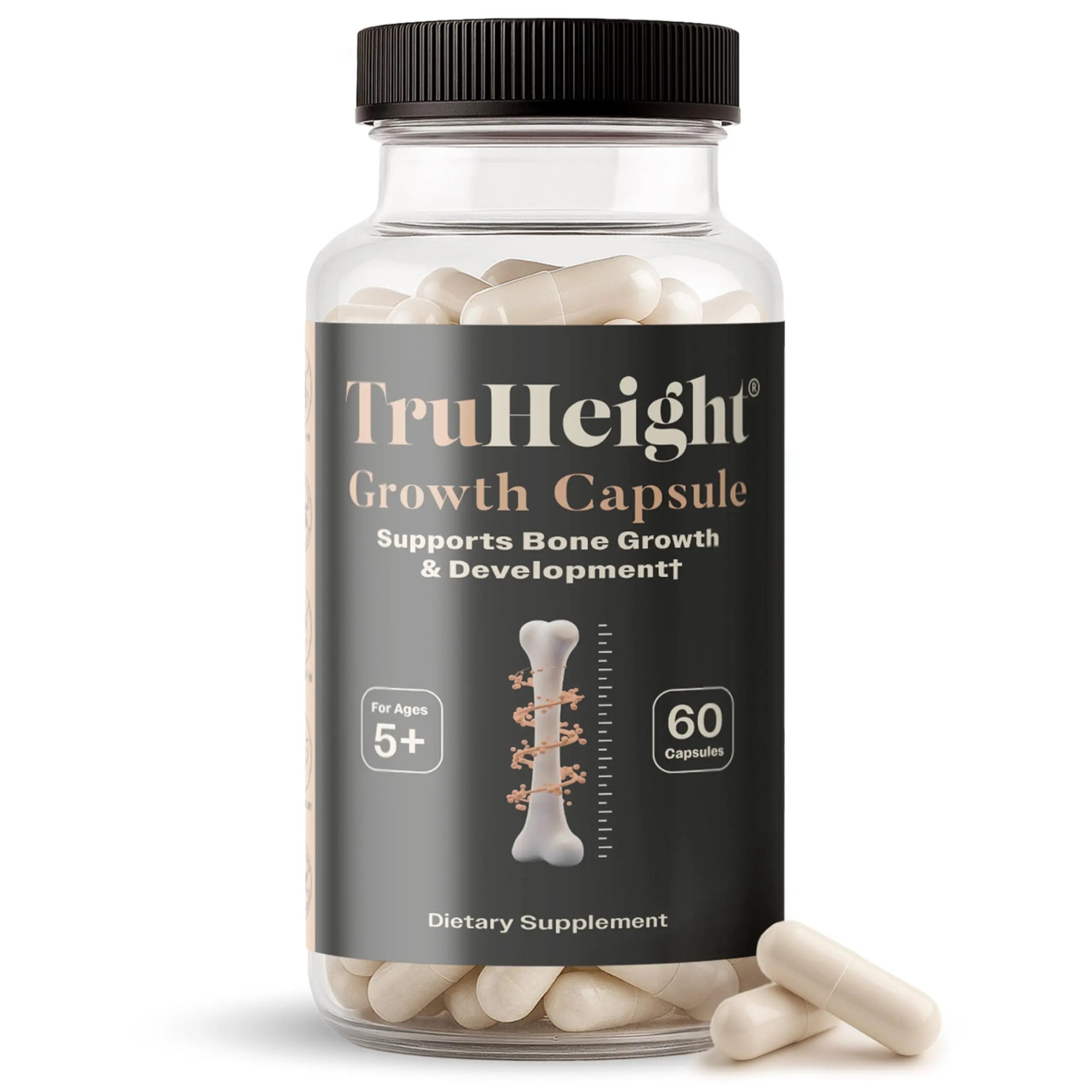TruHeight Growth Capsules - Tall Nutrition for Natural Growth Supplement for Kids & Teens - Pediatric Vitamin D, K, Calcium & Ashwagandha TruHeight Au supplements