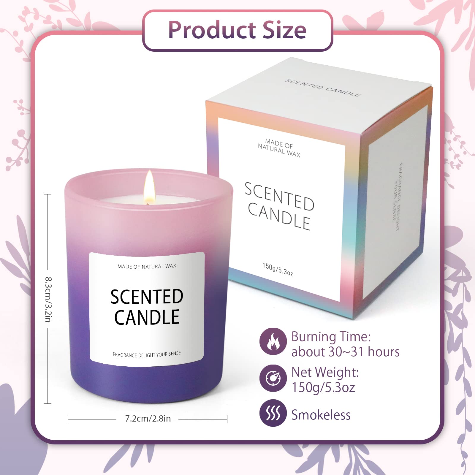 Candles, Scented Candles, Candles for Home Scented, Scented Candle Gift Set for Women STRN Au supplements