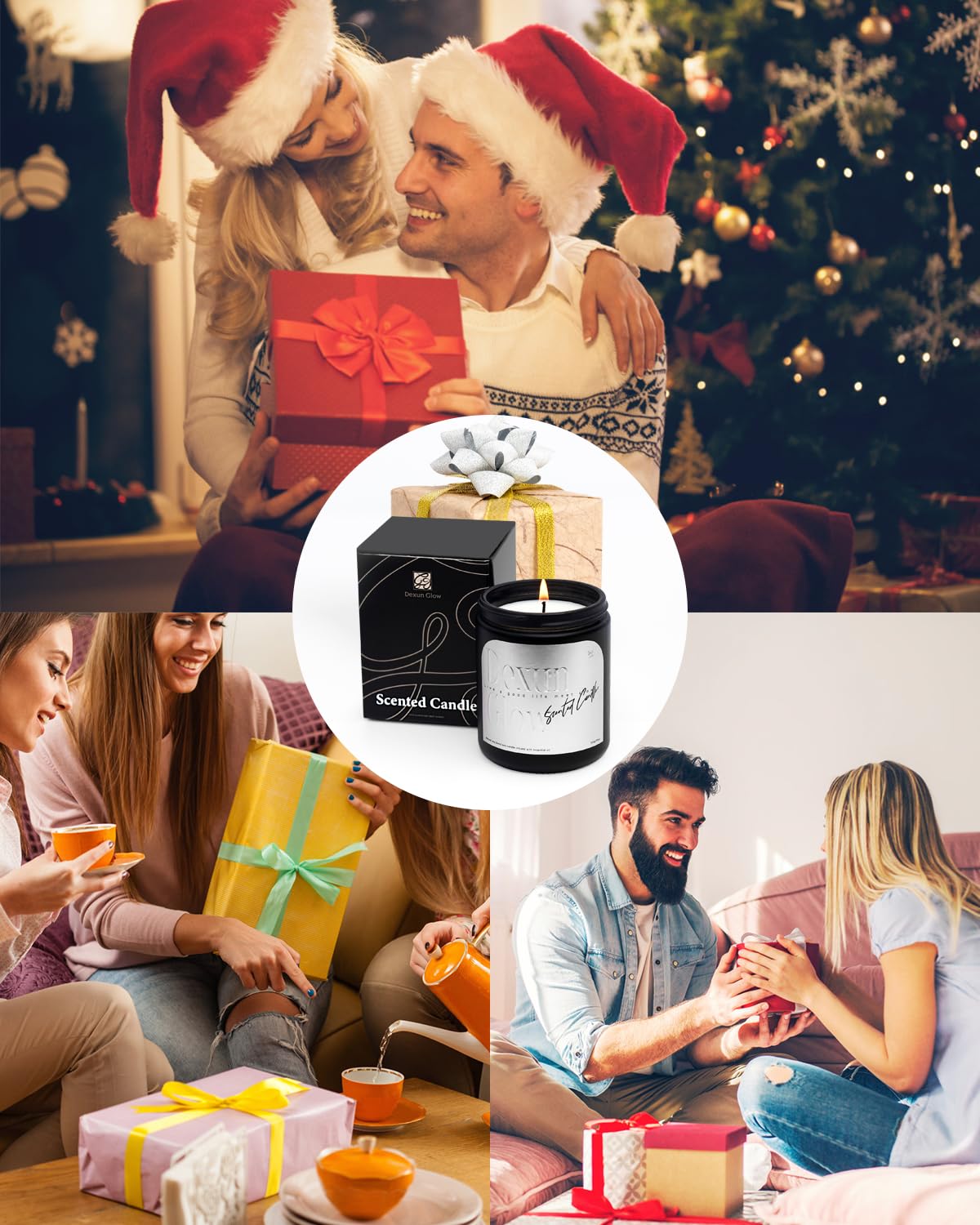 Aromatherapy Candle, Handcrafted with Natural Soy Wax and Essential Oils for Home Scented Appreciation Dexun Glow Au supplements
