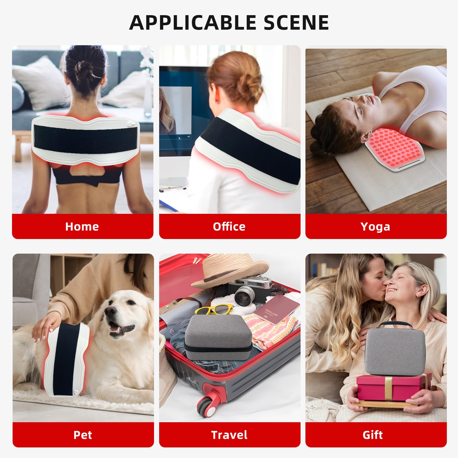 Toponechoice Red Light Therapy Belt, 450pcs 660nm 850nm 940nm, Infrared Light Therapy Toponechoice Au supplements