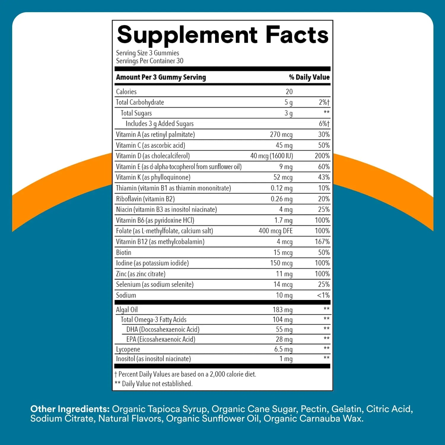 SmartyPants Men's Multivitamin Gummies - Improved Formula: Omega 3 (DHA/EPA), Methylfolate, Vitamin D3, C, Vitamin B12, B6, Vitamin A SmartyPants Au supplements