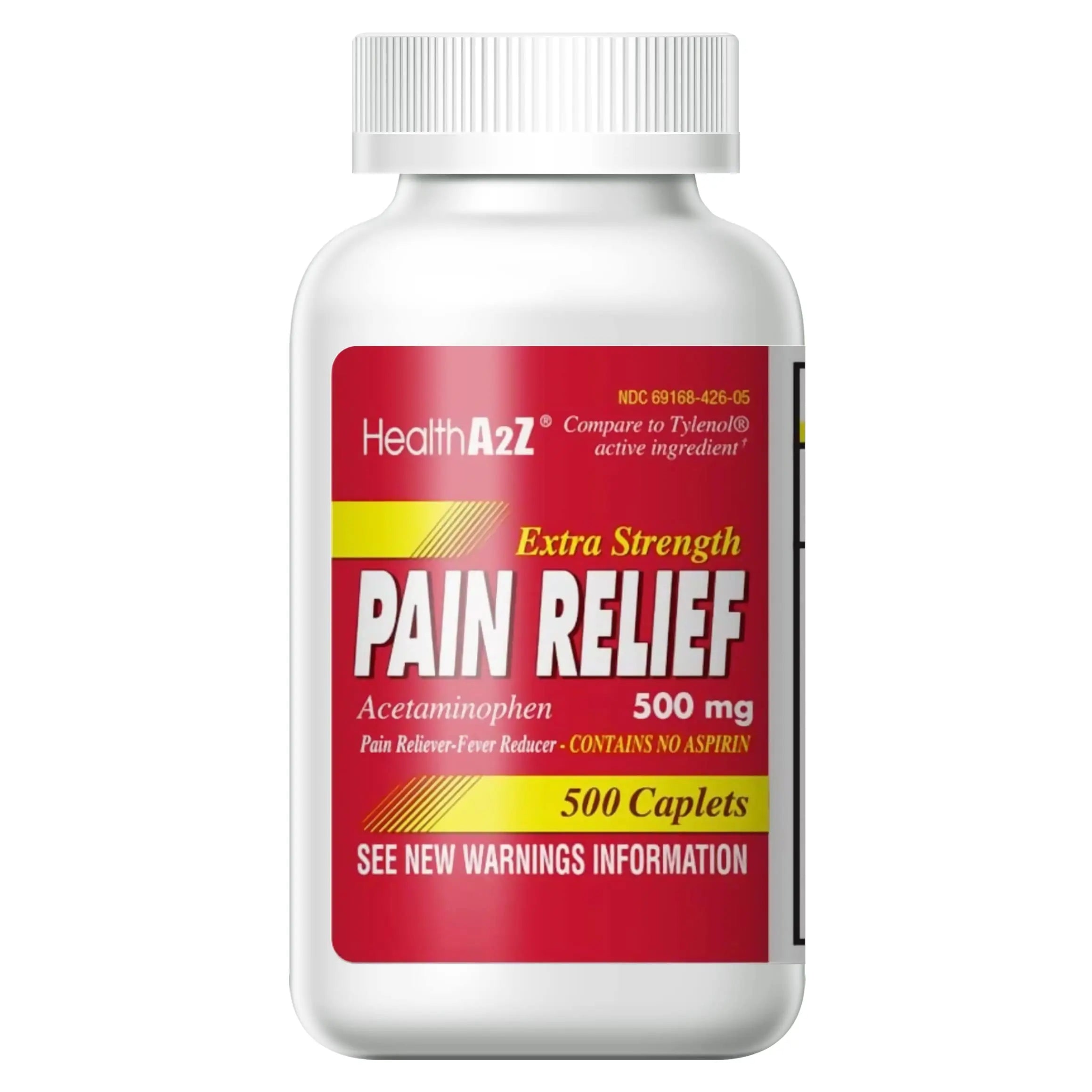HealthA2Z® Extra Strength Pain Relief | Acetaminophen 500mg | Contains No Aspirin | Fever Reducer | Pain Reliever (500 Count (Pack of 1)) HealthA2Z Au supplements