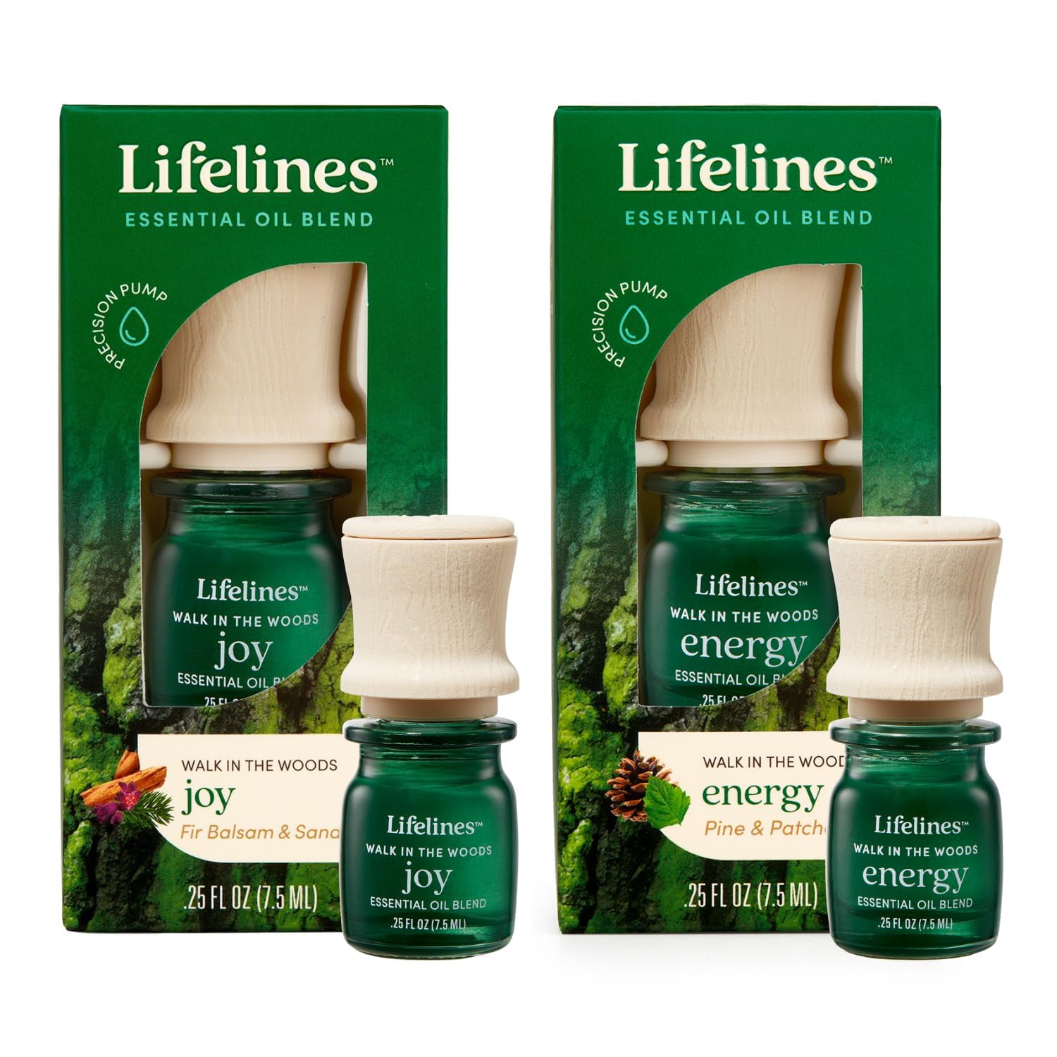Lifelines Essential Oil Blend 2-Pack, Walk in The Woods: Energy & Joy Oils for Essential Oil Diffuser Lifelines Au supplements
