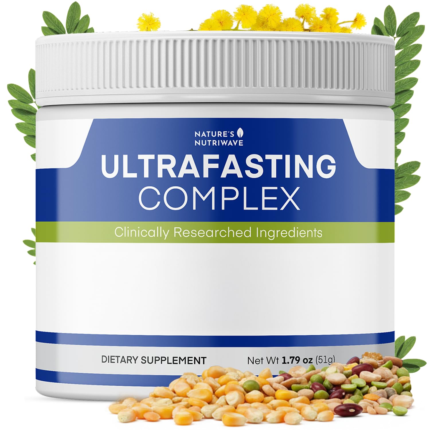 Nature’s NutriWave UltraFasting Complex Powder – Natural Supplement with Niacin, Vitamin B12 & Chromium – Made in the USA,Non-GMO, Easy-to-Use, 1 Month Supply, 1.79oz, 51g Nature’s NutriWave Au supplements