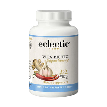 Eclectic Herb - Vitabiotic Capsules | Immune Support | Natural Herbal Multivitamin Supplement | Freeze Dried, Organic, Non-GMO, Vegan, Whole Herb (150 CT | 750 mg) ECLECTIC INSTITUTE Au supplements