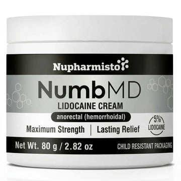 Nupharmisto Numbing Cream Maximum Strength : Long Lasting Numbing Cream with 5X Numbing - Emu Oil and Arnica 80 g / 2.82 oz Nupharmisto Au supplements