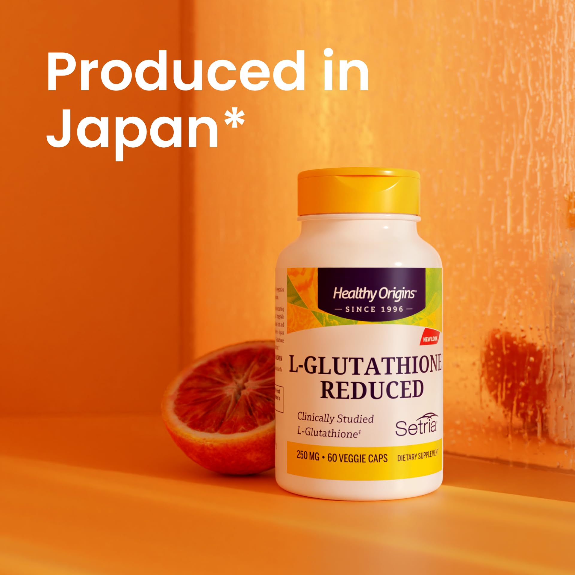 Healthy Origins L-Glutathione 500 mg (Setria, Non-GMO, Gluten Free, Antioxidant, Immune Support, Skin Support), 60 Veggie Caps Healthy Origins Au supplements