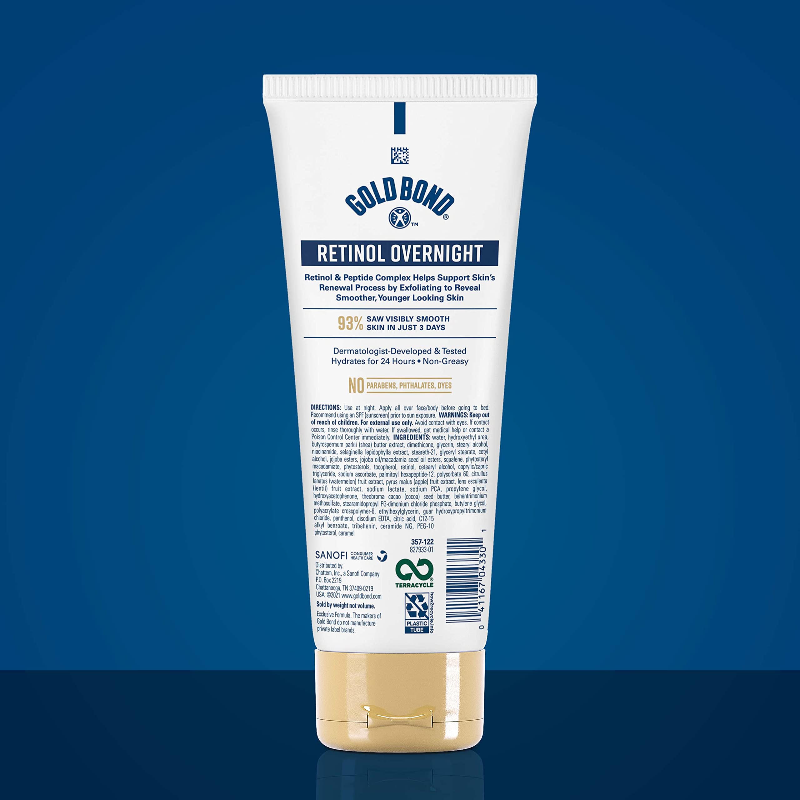 Gold Bond Age Renew Retinol Overnight Body & Face Lotion, With Retinol Gold Bond Au supplements