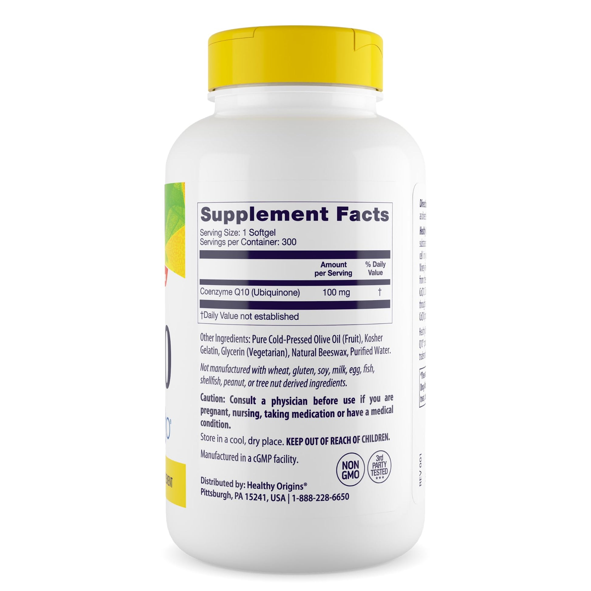 Healthy Origins Natural CoQ10 (Kaneka Q10), 100 mg - Heart Health & Energy Supplement Healthy Origins Au supplements