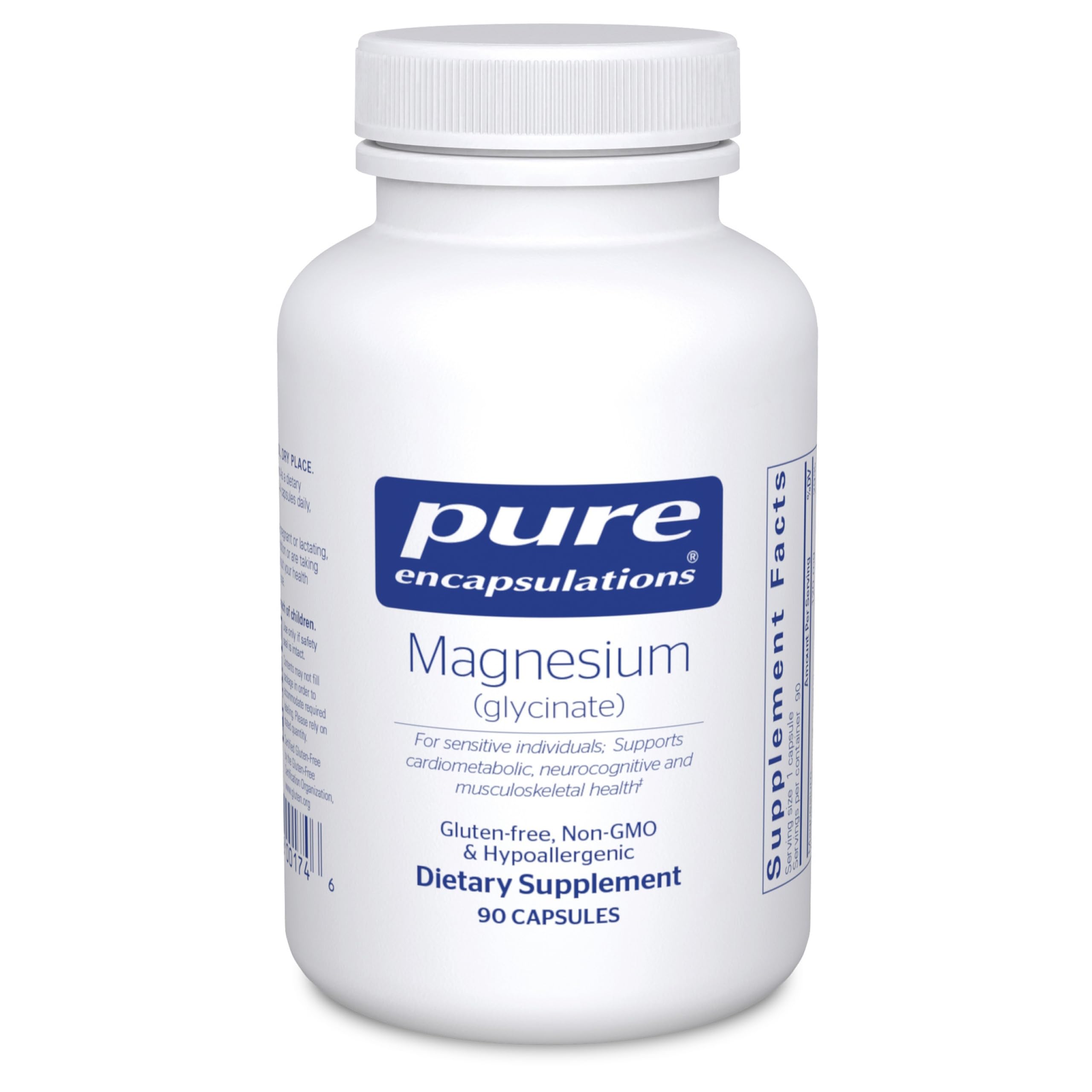 Pure Encapsulations Magnesium (Glycinate) - Supplement to Support Stress Relief, Sleep, Heart Health, Nerves, Muscles, and Metabolism* - with Magnesium Glycinate - 90 Capsules Pure Encapsulations Au supplements