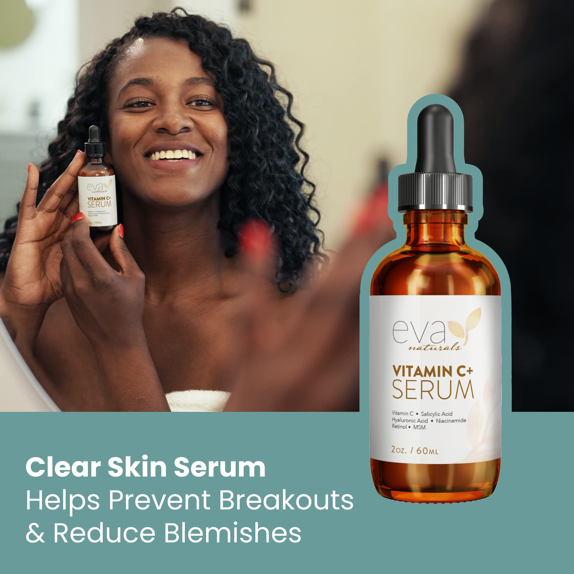 Vitamin C Serum for Face - Vitamin C Facial Serums with Hyaluronic Acid, Retinol Eva Naturals Au supplements