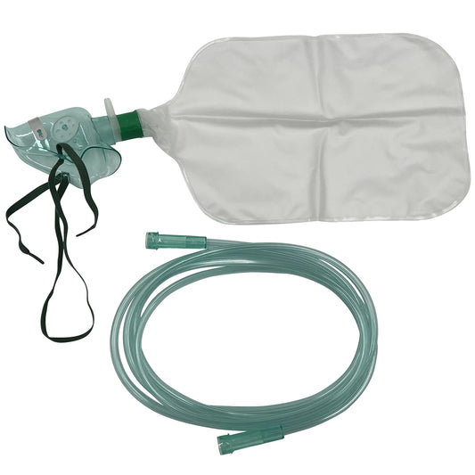 1pk Pediatric Non-Rebreather Oxygen Mask w/6.8Ft Crush ResistantTubing ResOneAU supplements
