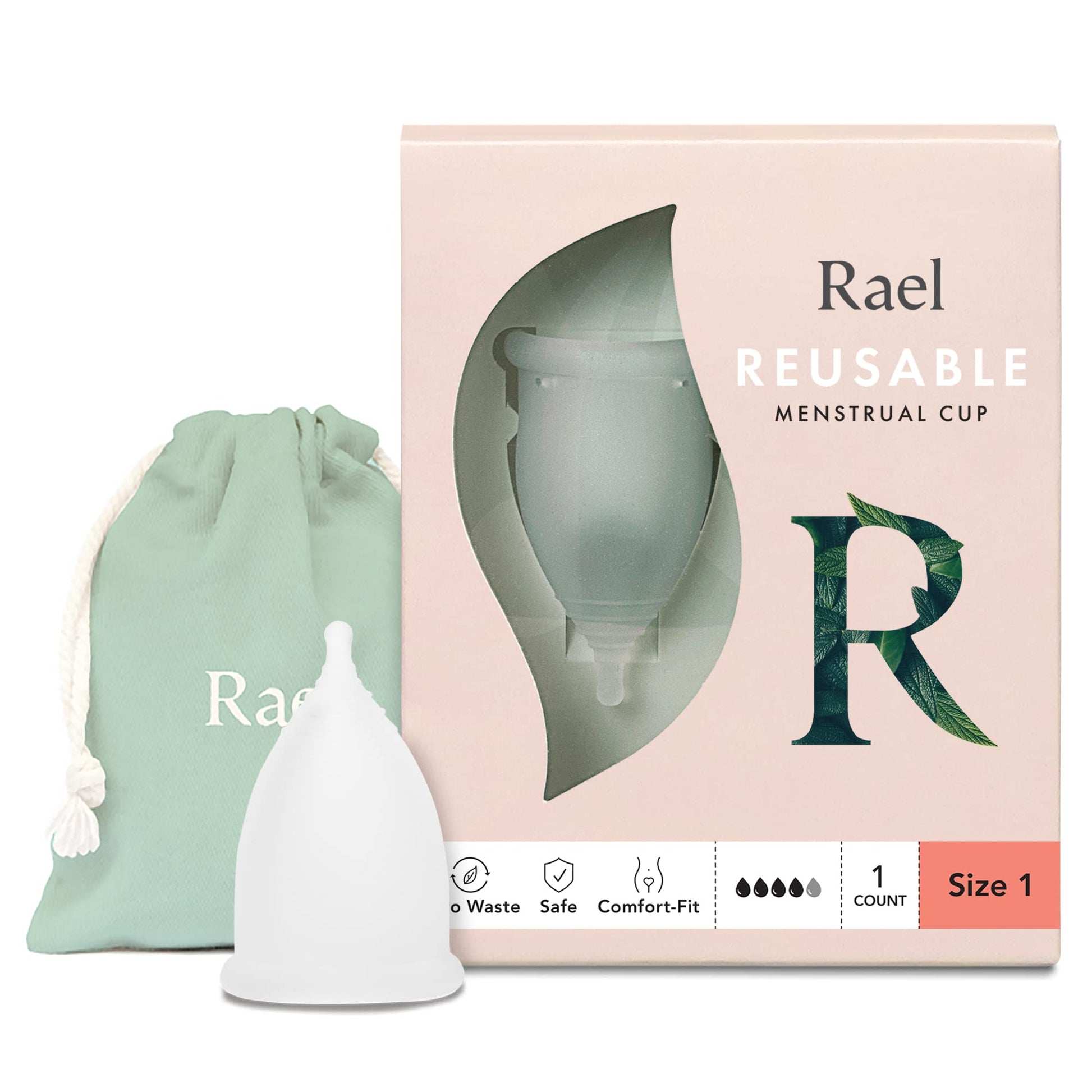 Rael Period Cup, Soft Reusable Menstrual Cups for Women - Medical-Grade Silicone, Period Cups Rael Au supplements