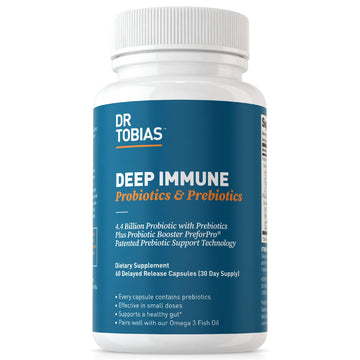 Dr. Tobias Deep Immune Probiotics & Prebiotics, 4.4 Billion CFU Probiotics for Women Dr. Tobias Au supplements