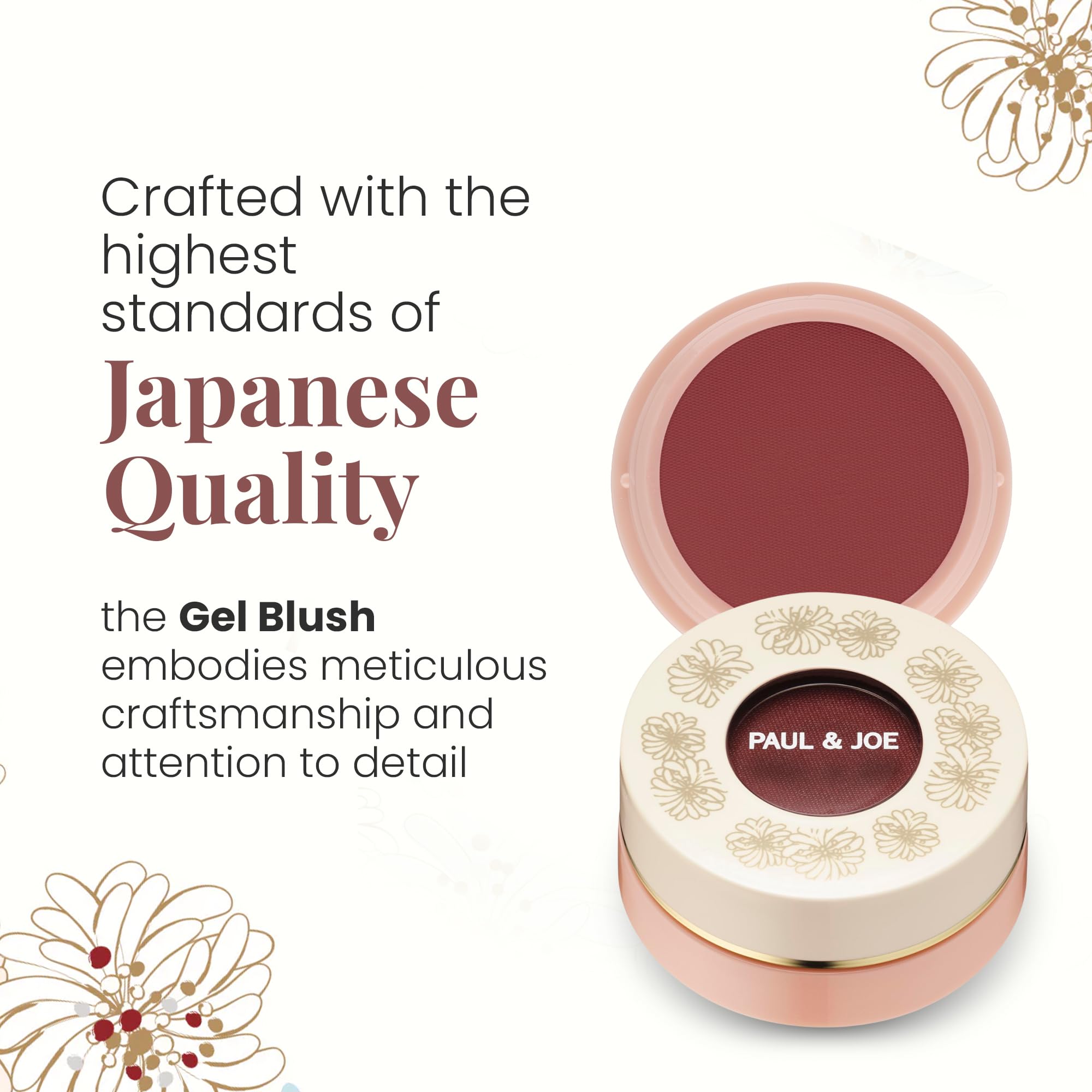 Paul & Joe Gel Blush, Bright and Buildable Blush Makeup, Water-Based Gel Makeup Blush with Hydrating Oils for Dewy, Radiant Finish, Garnet and Wine Red Cheek Tint, 05 Sommeliere, 0.71 oz Paul & Joe Au supplements