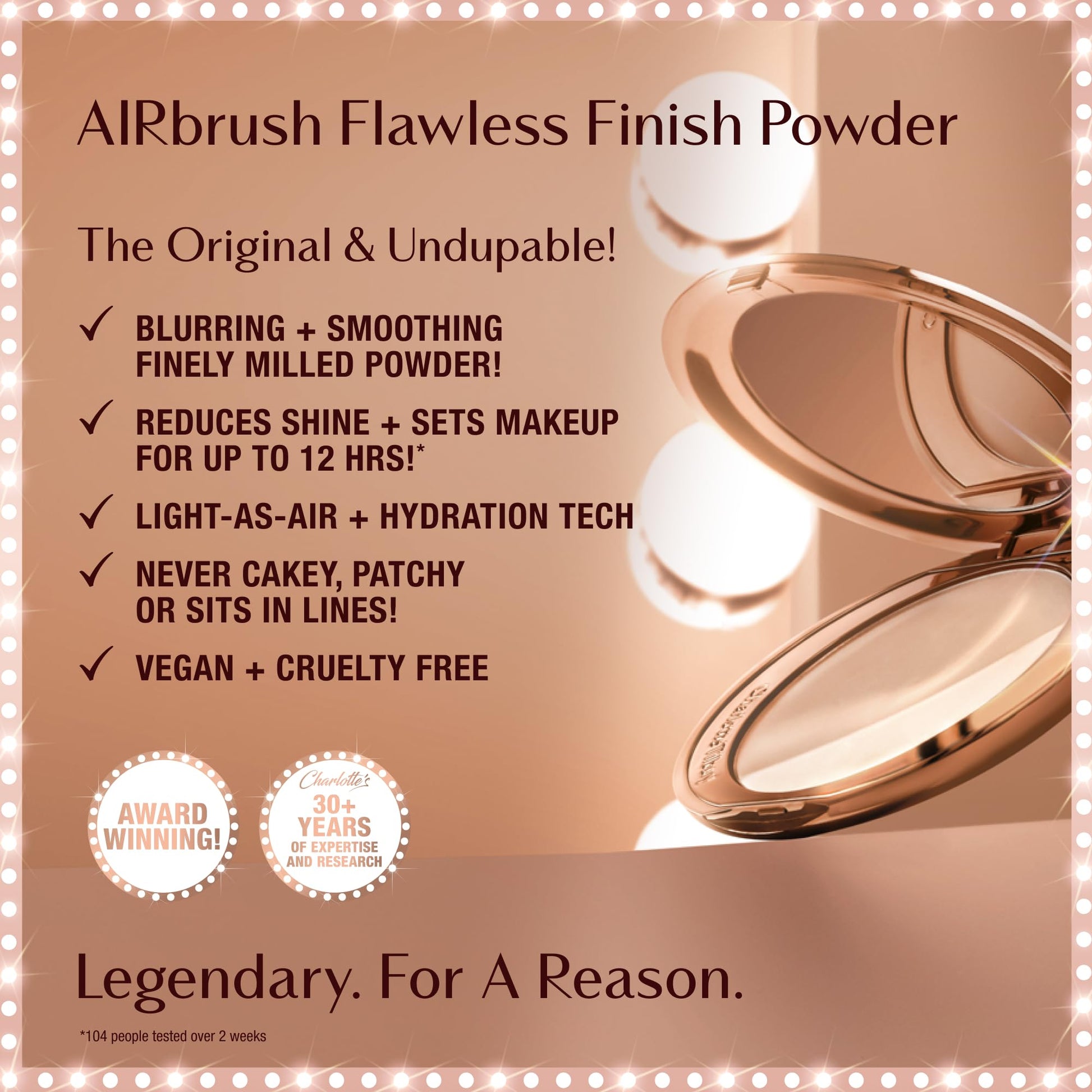 Charlotte Tilbury Airbrush Flawless Finish Setting Powder - Pore-Blurring Pressed Powder for Face Makeup to Minimize Shine with a Soft-Focus Finish - 1 Fair Charlotte Tilbury Au supplements