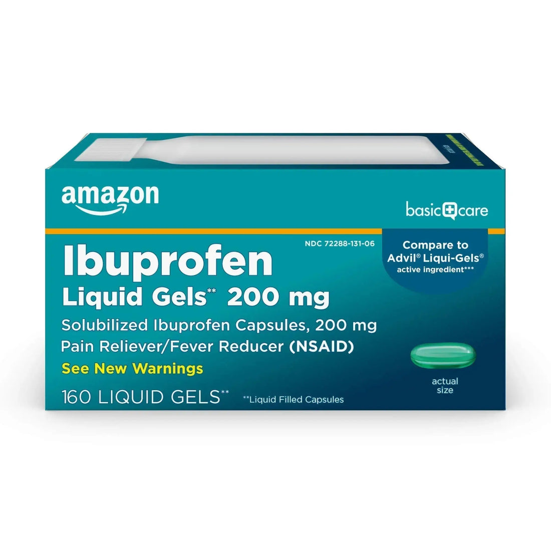 Basic Care Ibuprofen Liquid Gels, 160 Count Amazon Basic Care uk supplements