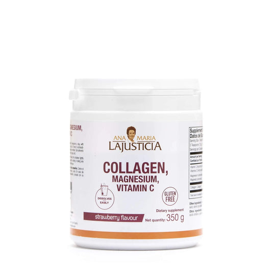 Ana Maria Lajusticia – Collagen with magnesium and vit c – 350 grams (strawberry flavour) Ana María LajusticiaAU supplements