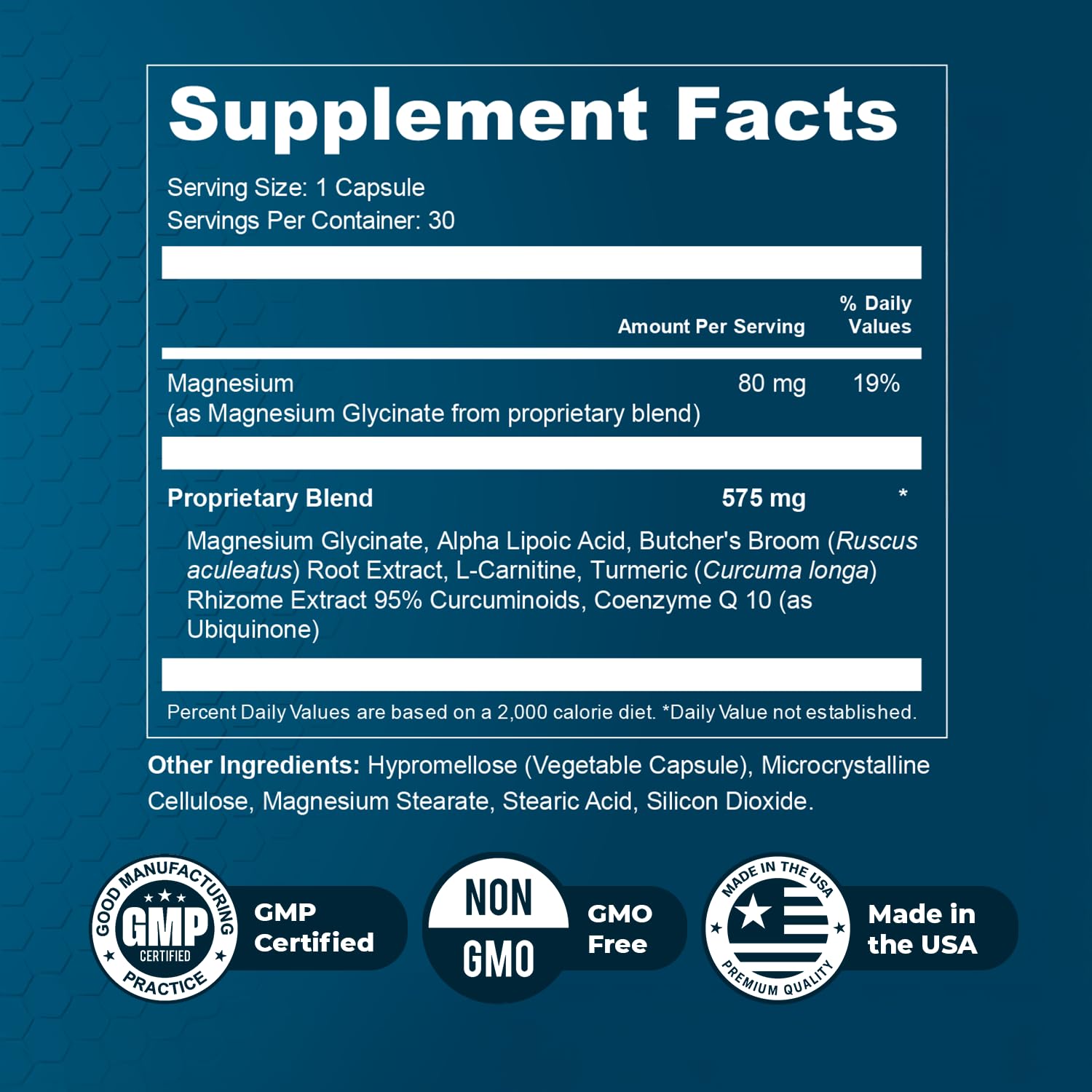 Nature’s NutriWave Alphacur – Natural Supplement with Magnesium, Alpha Lipoic Acid, Turmeric & CoQ10 – Non-GMO, 100% Natural, Made in the USA, GMP-Certified – 30 Capsules, 2 Month Supply Nature’s NutriWave Au supplements