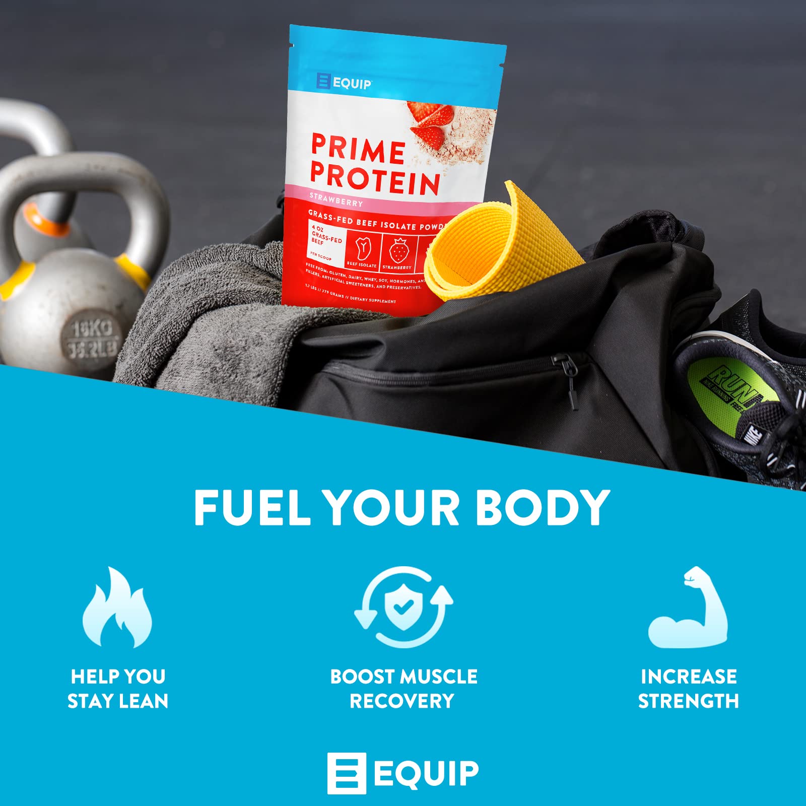 Equip Foods Prime Protein - Grass-Fed Beef Protein Powder Isolate -Paleo and Keto Equip Au supplements