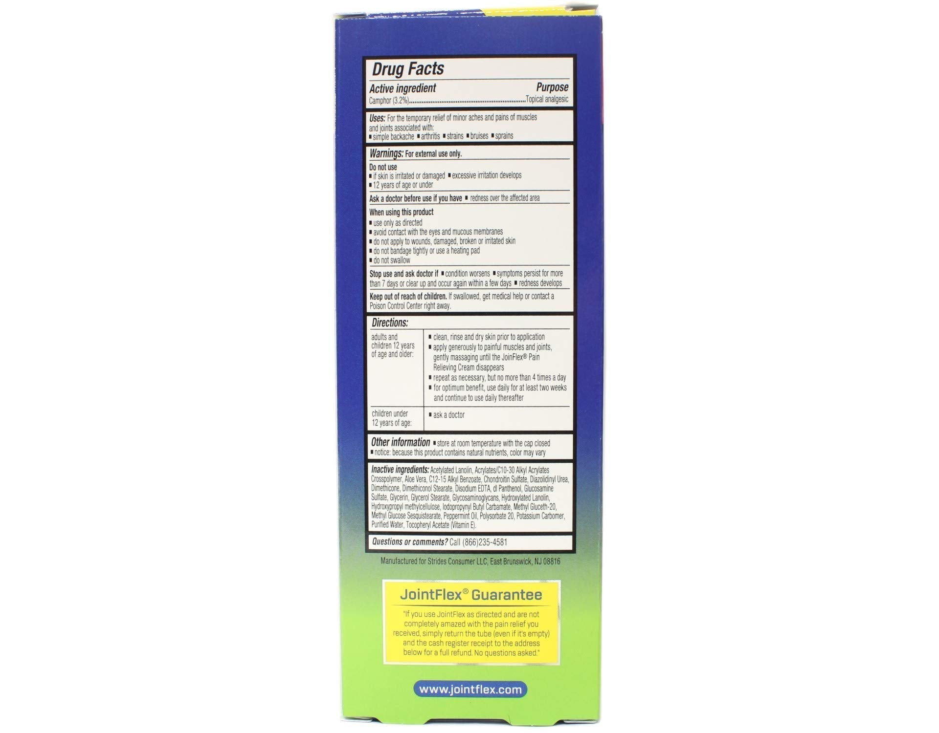 JointFlex Pain Relieving Cream 4 oz (Pack of 3) Aus Healthcare Au supplements