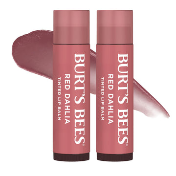 Burt's Bees Lip Tint Balm with Long Lasting 2 in 1 Duo Tinted Balm Formula, Color Infused with Deeply Hydrating Shea Butter for a Natural Looking Buildable Finish, Fiery Red Dahlia (2-Pack) Burt's Bees Au supplements