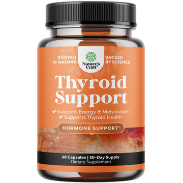Herbal Thyroid Support Complex - Potent Kelp Iodine Supplement with L Tyrosine, Bladderwrack, Selenium & Pure Ashwagandha for Hormone Balance - Mood & Energy Dietary Pills - 60 Count Natures Craft Au supplements
