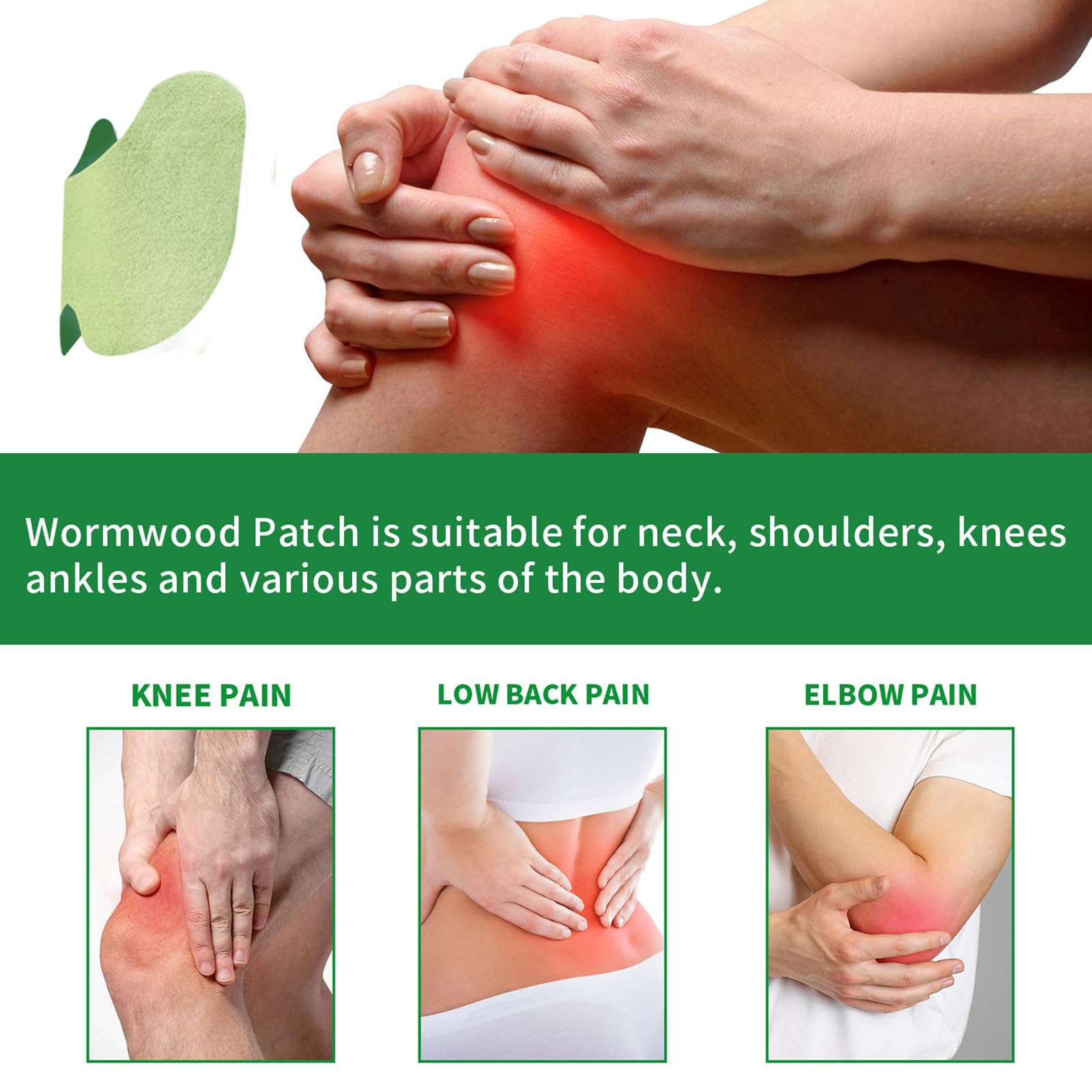 Leytearoo Knee Paches, 48PCS Herbal Knee Patch,Pain Relief Patches,One Pair Knee Sleeves,Long Lasting Relief of Joint Leytearoo Au supplements