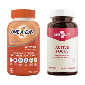 ONE A DAY Bundle Multivitamin for Women 200 Count Tablets Active Focus Supplement ONE A DAY Au supplements